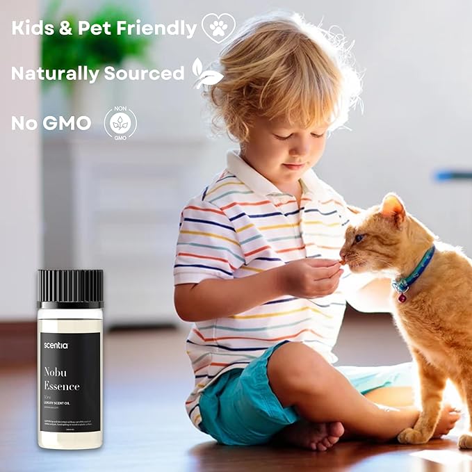 Scentia Hotel Diffuser Oil Inspired by The Nobu Hotel Scent - 50 mL 1.69 fl oz - Fragrance Oil Blend Jasmine, Lilly, Sandalwood & Fresh Citrus for Ultrasonic & Cold Diffusers - Nobu Essence