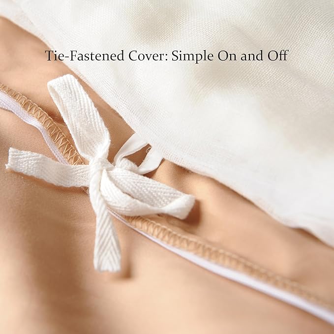 CUDDLE DREAMS Silk Filled Comforter for All Season, Detachable Tencel Duvet Cover for Easy Care, Naturally Breathable (Bronze, King)