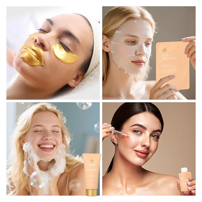 Christmas Gifts for Women, 35 Pcs Spa Gift Basket, Face Skin Care Set, Bath and Body Kit, Birthday Gifts For Women, Relaxation Gift, Necklace, Face Cream, Serum, Bath Bomb, Valentines, Mother's Day