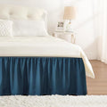 RIMELA Dark Teal Bed Skirt Queen Size 18 Inch Drop, Wrap Around Elastic Bedskirt, Dust Ruffle for Adjustable Bed Base Machine Washable Easy to Install Bed Skirts