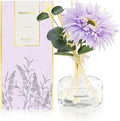 Reed Diffusers Set Lavender Scent with Transparent Bottle, 7.10 oz Diffusers for Home with 7 Diffuser Sticks, Reed Diffuser for 120 Days, Long Lasting Scent for Bedroom, Spa and Sleep Support