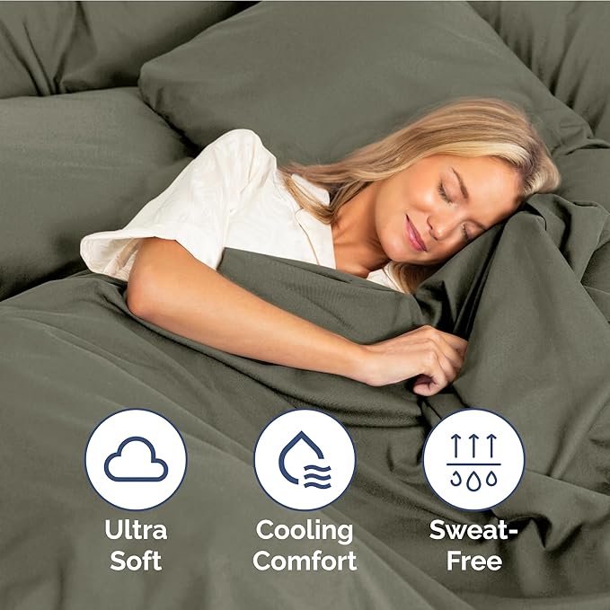 Twin XL Size 3-Piece Sheet Set - Extra Soft, Breathable & Cooling - Hotel Luxury Durable Bed Sheets - Deep Pockets, Easy-Fit & Wrinkle-Free - Dark Taupe Oeko-Tex