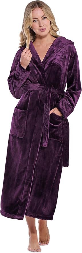 Turquaz Oversize Plush Robes For Women, Soft Warm Fleece Bathrobe for Women
