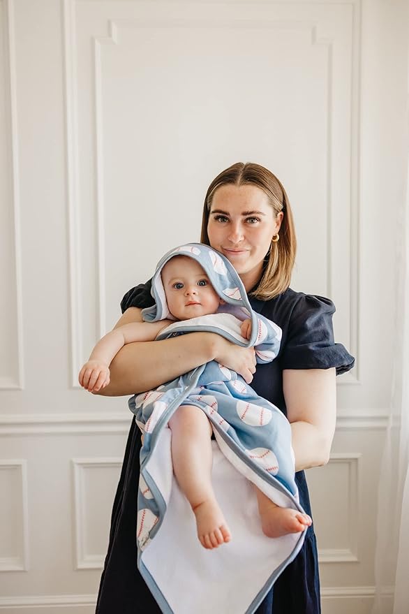 Copper Pearl Hooded Bath Towels Premium Knit/Terry Cloth Baby Towels with Hood, Pockets, and Cool Designs - Great to Gift and Make Bath Time Fun - Baby Bath Towel, Slugger