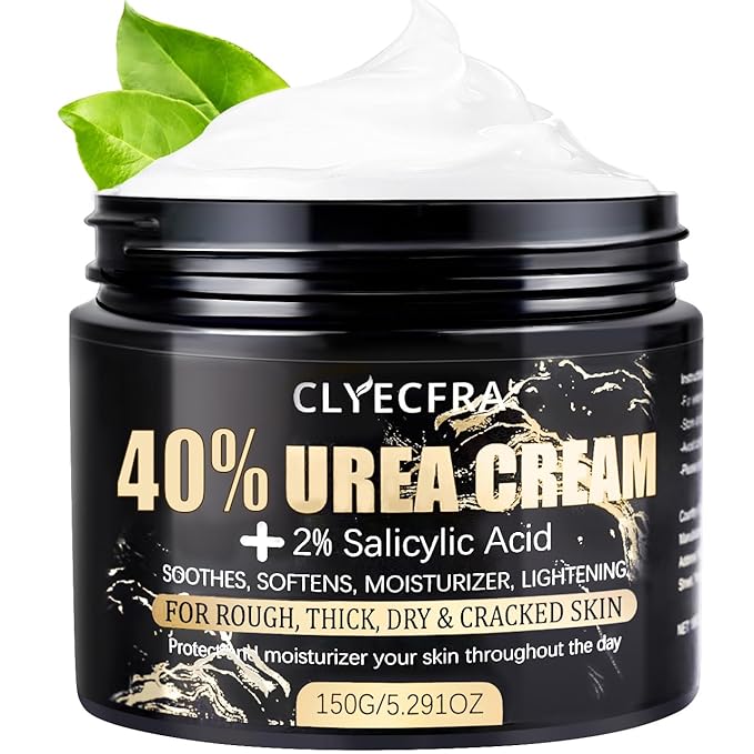 40% Urea Cream with 2% Salicylic Acid, Urea Cream 40 Percent for Feet & Hands- Maximum Strength Moisturizer for Rough, Dry, Thick & Cracked Skin, Callus Remover, Deep Hydration, 150g