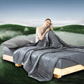 Double-Sided Weighted Blanket King Size 30lbs(88''x104'', All Season Use), Warm Short Plush and Cool Tencel Reversible Weighted Blanket, California King Size for Adults & Couple - Carry Bag Included