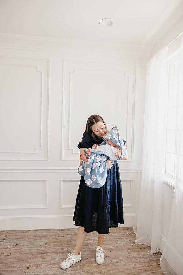 Copper Pearl Hooded Bath Towels Premium Knit/Terry Cloth Baby Towels with Hood, Pockets, and Cool Designs - Great to Gift and Make Bath Time Fun - Baby Bath Towel, Slugger