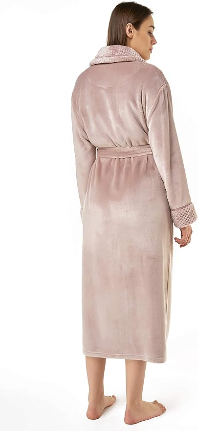 Turquaz Oversize Plush Robes For Women, Soft Warm Fleece Bathrobe for Women