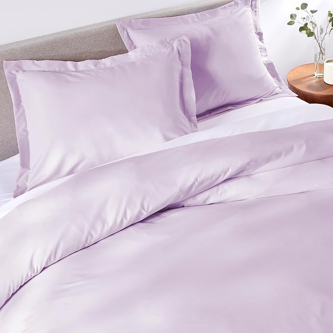 PeachSkinSheets 1500tc Level of Softness Soft Cooling Duvet Cover Set | King/Cali King Size - Lavender Mist