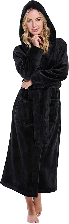 Turquaz Oversize Plush Robes For Women, Soft Warm Fleece Bathrobe for Women