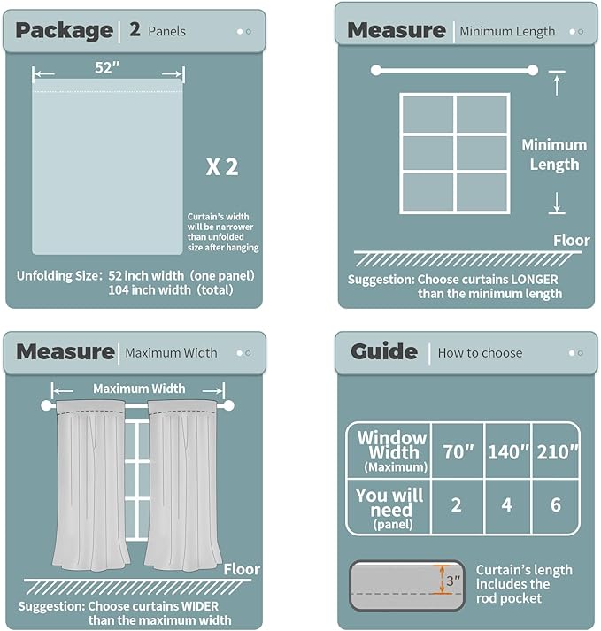 BGment 100% Blackout Curtains for Bedroom 63 Inch Length 2 Panels, Thermal Insulated Room Darkening Curtains Rod Pocket Soundproof Bedroom Living Room Window Curtains, Sand, Each 52 Inch Wide