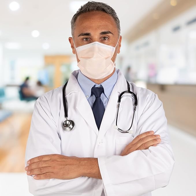 HALYARD FLUIDSHIELD Level 3 Disposable Face Mask with SO SOFT Earloop Mask, Made in the Americas, Level 3, 28797