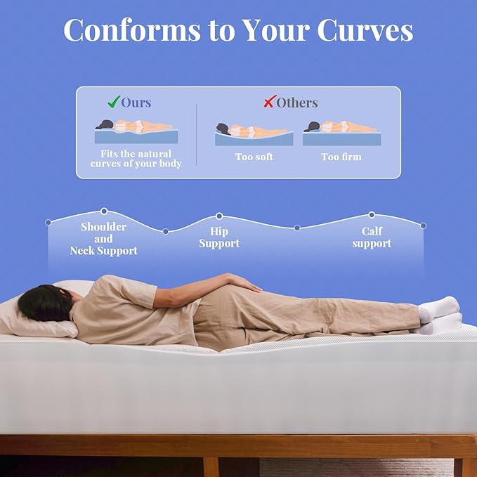 OhGeni Cooling 4 inch Dual Layer King Mattress Topper, 2 inch Cooling Gel Memory Foam, 2 inch Down Alternative Pillow Top Pad, Mattresses Cover for Bed, Medium Support, Fits 6”-19” Deep Pocket