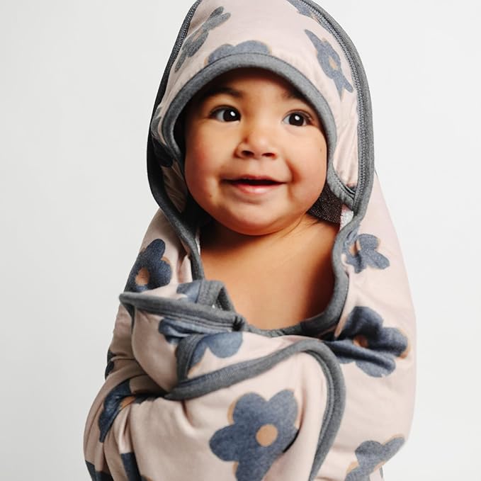 Premium Knit Hooded Bath Towel "Gemma in Tan" by Copper Pearl