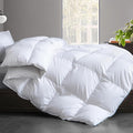 Cosybay Feather Down Fiber Comforter California King Size - All Season White 100% Cotton Duvet Insert - Luxury Medium Warmth Hotel Bedding Comforter,Cal King 104 x 96 Inch