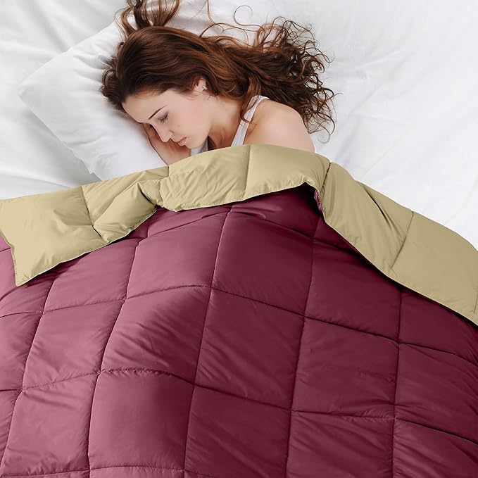 Modern Threads Down Alternative Reversible Comforter Red/Beige King