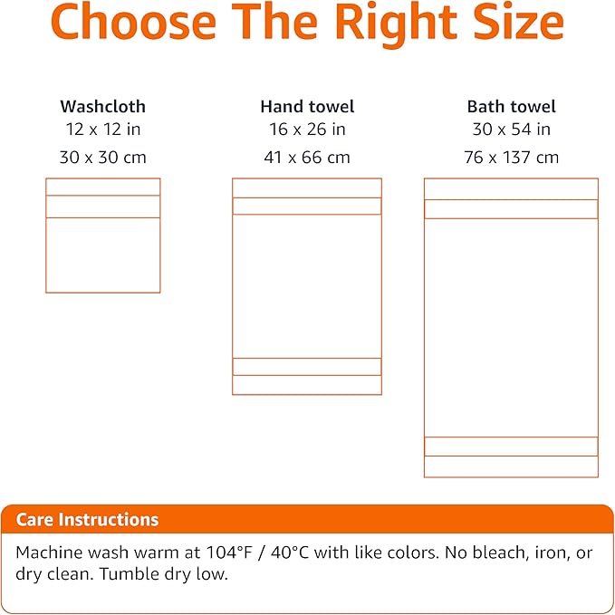 Amazon Basics Fade-Resistant 100% Cotton Washcloth, 12 Pack, 12"x12", Blush Pink