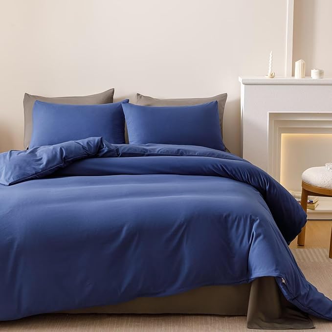 Cottonight Royal Blue Twin Bright Blue Bedding Set 3 Pieces Modern Comforter Fluffy Soft Bedding Set Kids Teens Twin Comforter with 2 Pillowcases