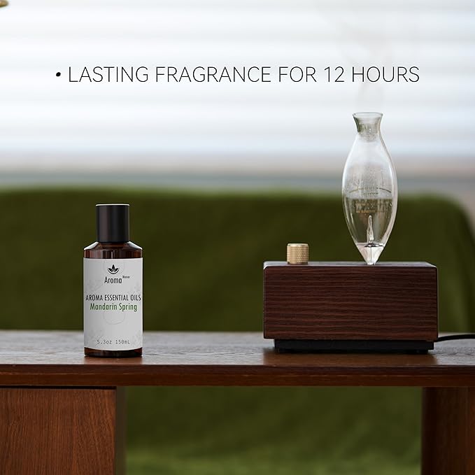 Hotel Diffuser Oil - Mandarin Spring Essential Oils for Scent Diffuser - Tangerine, Lime, Gardenia, Green Grass -Home Luxury Scents Aroma Fragrance for Home, Office