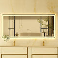 72x32 Inch Led Mirror for Bathroom with Front Light and Backlit, Large Wall Mounted Bathroom Mirror with 3 Colors, Dimmable, Anti-Fog Vanity Mirror with Lights