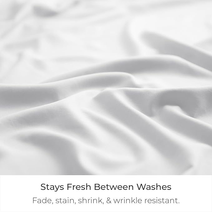 Mellanni Bed Skirt Full Size - Bed Skirting - 15-Inch Tailored Drop Pleated Dust Ruffle - Hotel Luxury Bedding - Wrinkle, Fade, Stain Resistant - 1 Bedskirt (Full, White)