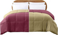 Modern Threads Down Alternative Reversible Comforter Red/Beige Twin