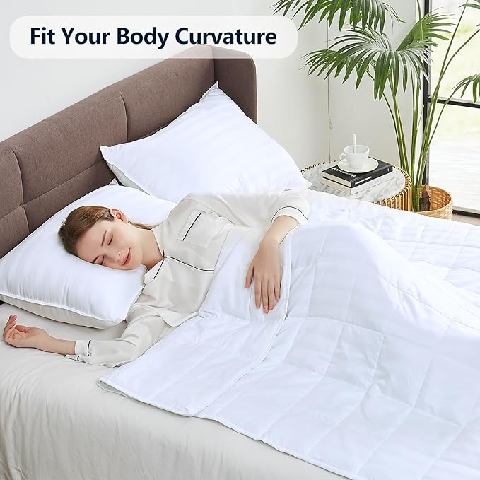 Weighted Blanket Kids (36"x48" 3lbs),Ultra Soft and Cozy Cooling Weighted Blanket Kids,Heavy Blanket with Machine Washable Soft Blanket, Ivory