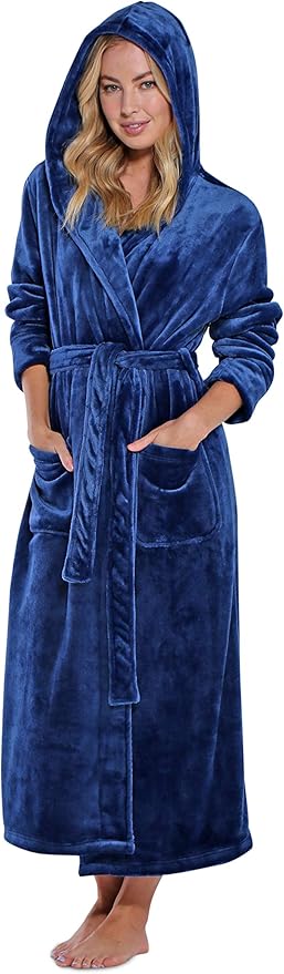 Turquaz Oversize Plush Robes For Women, Soft Warm Fleece Bathrobe for Women