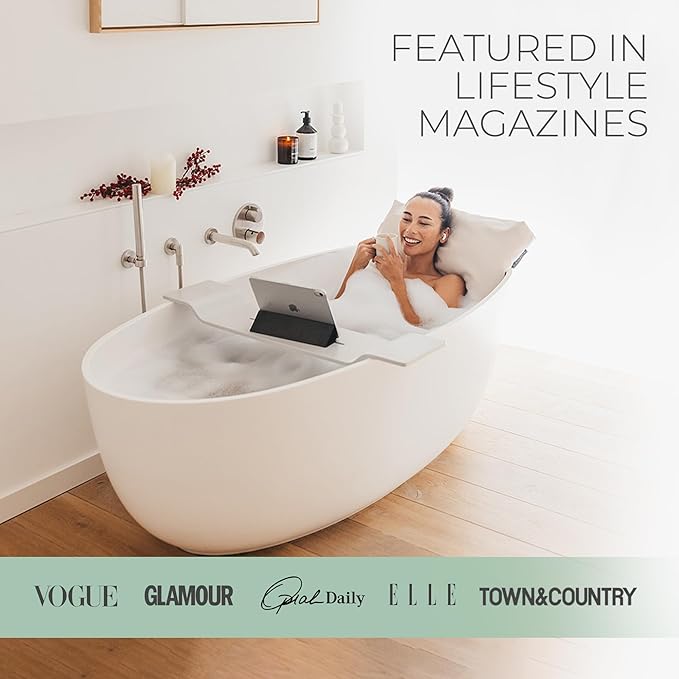 BADESOFA® Luxury Seat Cushion for Bath | Premium-Quality Materials | Comfortable & Quick-Drying | Washable Bath Pillow in Green | Home Spa | Suitable for Bathtub, Steam Sauna & Hot Tub