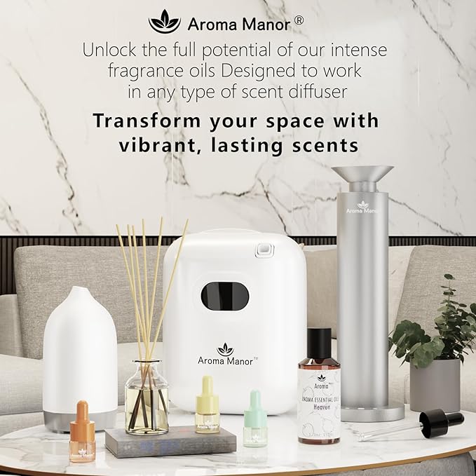 Aroma Essential Oil Blend - Nile Breeze - Hotel Fragrance Oil for Aromatherapy Diffuser Machine, Citrus Jasmine & Cedarwood, Elevate Large Room with Air Fresheners - 5.3fl oz