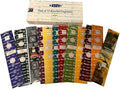 Satya Incense 15g Set of 12 Nag Champa, Super Hit, Sacred Sandalwood, Pure Patchouli, Mystic Rose, Vanilla, Prana, Natural, French Lavender, Opium, Egyptian Jasmine, Champa, VarietyPack01