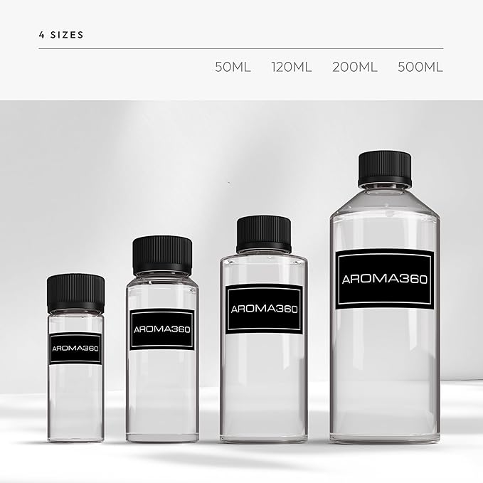 Aroma360 - Escapade Fragrance Oil Scent - Luxury Aromatherapy Scent Diffuser Oil - Hints of Lemon, Ocean, Bergamot, & Fragrant Jasmine - for Essential Oil Diffusers - for Home & Office - 50ML