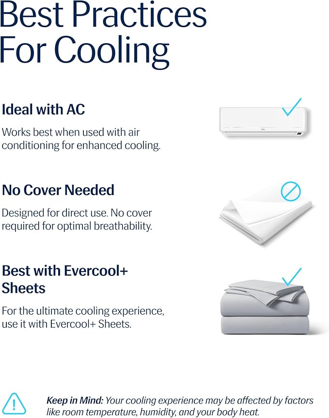 REST® Evercool® Cooling Comforter, Twin/Twin XL, Blanket for Hot Sleepers, All Season Bedding to Keep Cool for Night Sweats, Breathable Lightweight Blanket, 68"x90" Inches, Cool Gray