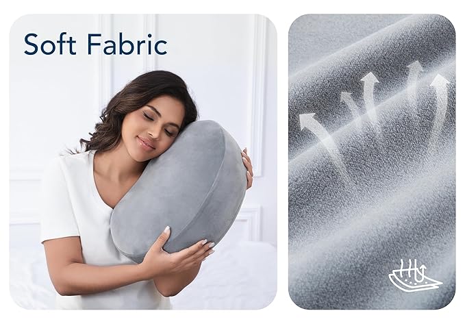 Pregnancy Pillow for Sleeping Memory Foam Maternity Pillow for Side Sleepers, Adjustable Travel Wedge Pillow Support for Back, Belly, and HIPS for Pregnant Women, Vevet Grey
