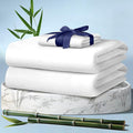 DECOLURE 100% Viscose Derived from Bamboo Sheets Twin Size 3pcs - Ultra Soft & Luxuriously Cooling, 17" Deep Pocket, Double Stitching, Perfect for Hot Sleepers - Twin Bed Sheets (White)
