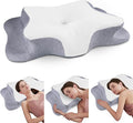 Cervical Neck Pillow for Pain Relief Sleeping, Contour Memory Foam Pillow, Ergonomic Side Sleeper Pillow for Adults, Cooling Orthopedic Neck Support Pillow for Back Stomach Sleepers