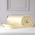 CUDDLE DREAMS Silk Filled Comforter for All Season, Detachable Tencel Duvet Cover for Easy Care, Naturally Breathable (Ivory, Queen)