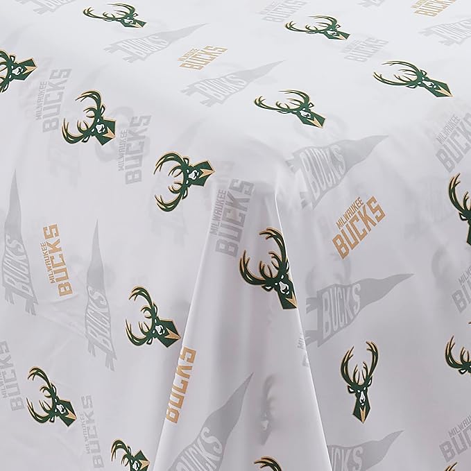 Officially Licensed Milwaukee Bucks NBA Twin Size Sheet Set – Soft Team Logo Bedding for Dorms, Bedrooms, Fan Caves & Game Day Style