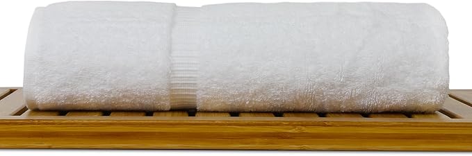 Luxury Hotel & Spa Ultra Soft Bath Towels 100% Turkish Cotton - White - Set of 4