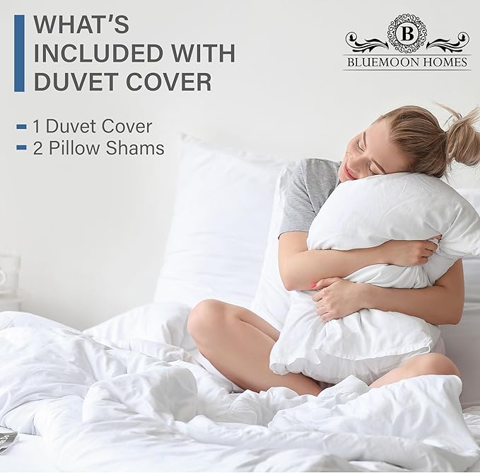 Queen Size Duvet Cover Set For Comforter 1000 Thread Count 100% Egyptian Cotton Long Staple Quilt 1 Duvet Cover 2 Pillow Shams Solid Pattern Silky Soft, Breathable Cover Set 3 Piece Set(Black)