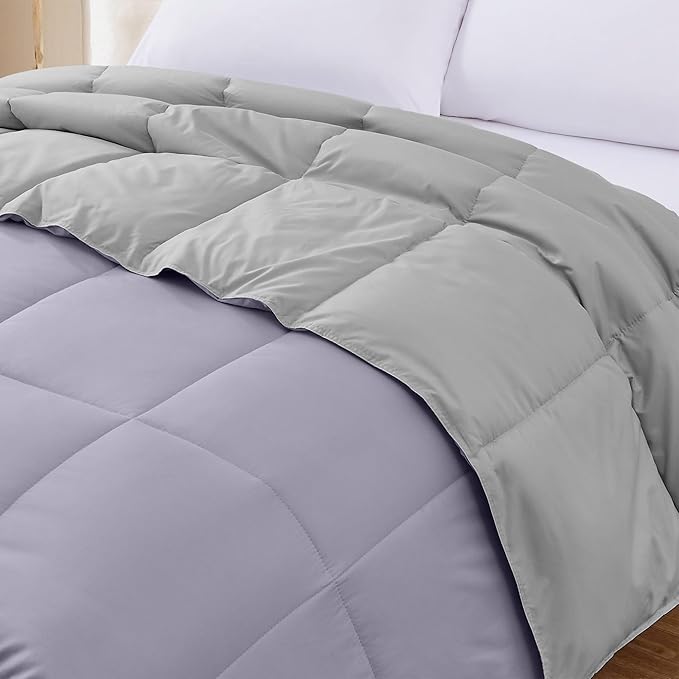 Modern Threads Down Alternative Reversible Comforter Purple/Silver California King