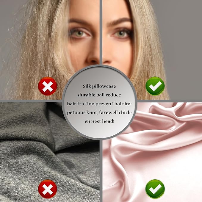 Mulberry Silk Pillow Cases for Hair and Skin Queen Size Silk Pillowcase with Zipper Soft Breathable Smooth Cooling Satin Silk Pillow Covers for Sleeping (Coral,20"X 30",1Pcs)