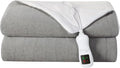 Electric Heated Blanket Throw Size, Washable Blanket Warmer for Home for Adults, Fast Heating, Super Cozy Soft Fabric, 50" x 60", 9 Heat Levels, 1-9H Auto-Off, ETL Certified, Gray