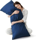 Bedsure Body Pillow Cover - Navy Long Cooling Pillow Cases, 100% Rayon Derived from Bamboo, Cool Body Pillowcase with Envelope Closure for Women, Men, 1 Pack, 20x54 Inches