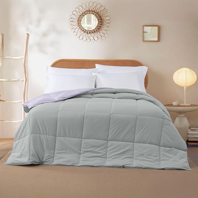 Modern Threads Down Alternative Reversible Comforter Purple/Silver King