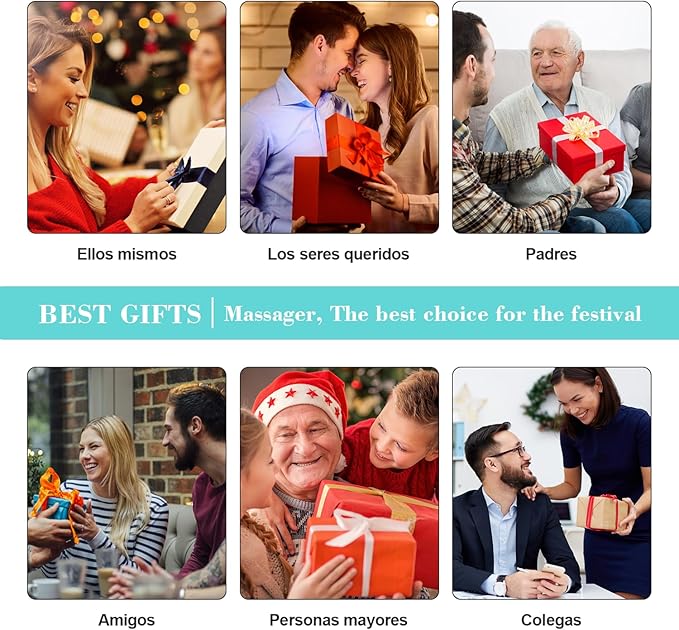 Shiatsu Neck and Back Massager with Heat, Electric Deep Tissue 4D Kneading Massage Pillow for Shoulder, Leg, Body Muscle Pain Relief - Best Gifts for Women Men Mom Dad