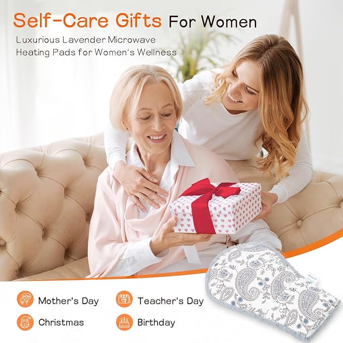 Microwavable Therapy Mittens with Moist Heat and Compression Relief – 1 Heated Glove for Arthritis, Stiff Joints, Carpal Tunnel, Trigger Finger – Washable, Self-Care Gift for Elderly Parents