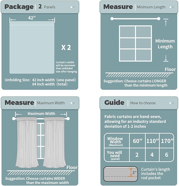 BGment Short Blackout Curtains for Bedroom, Thermal Insulated Full Room Darkening Soundproof Rod Pocket Small Window Curtains 54 Inch Length, 2 Panel, Each Panel 42 Inch, Cashmere