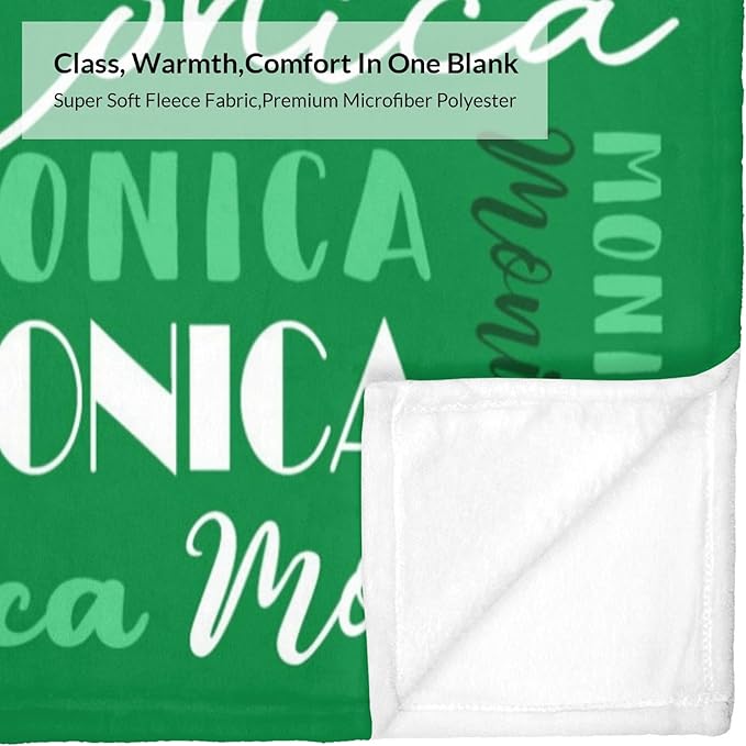 Name Blanket Personalized Blanket for Adult Kids Flannel Customize Throw Blanket Custom (Color 22, 40 x 50 Inches)