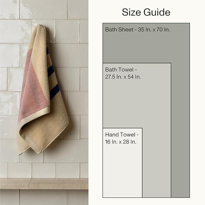 Towels - Ultra Soft, Thick and Plush, Reversible - 2 PC Luxury Bath Sheets (35"x 70"), 550 GSM,100% Combed Cotton, Made in Portugal, Perfect for Home and Bathroom, Calamine Sky-Janus